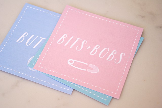 cute labels for sewing room + free printables