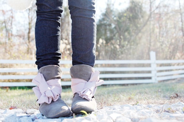 BOW WRAPS FOR BOOTS // tutorial