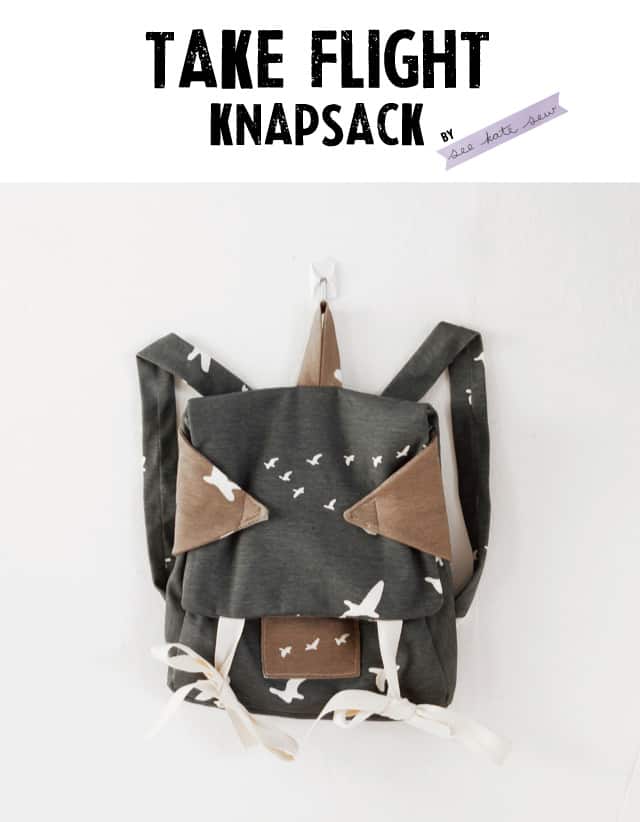 take flight knapsack by see kate sew