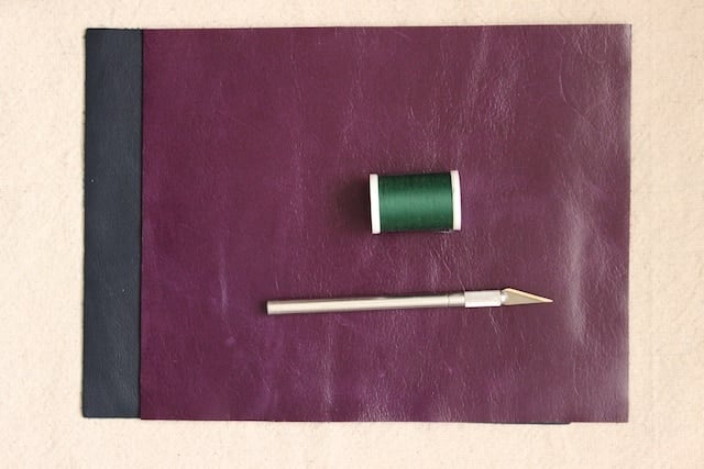 DIY Mini Leather Wallet - Materials