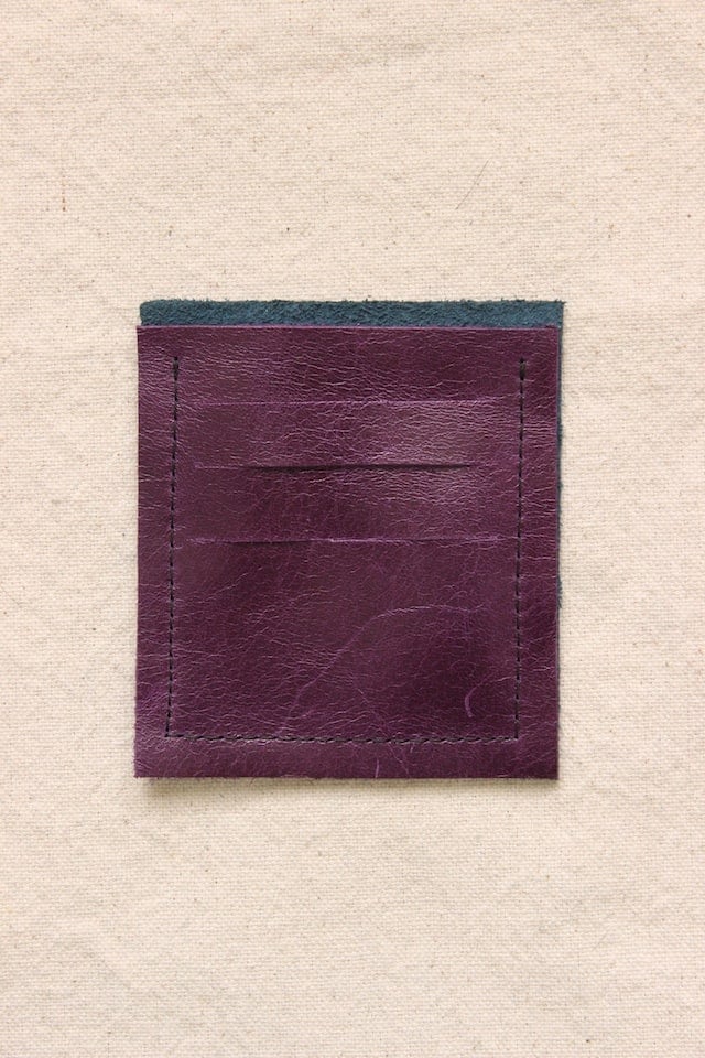 DIY Mini Leather Wallet - Step 3