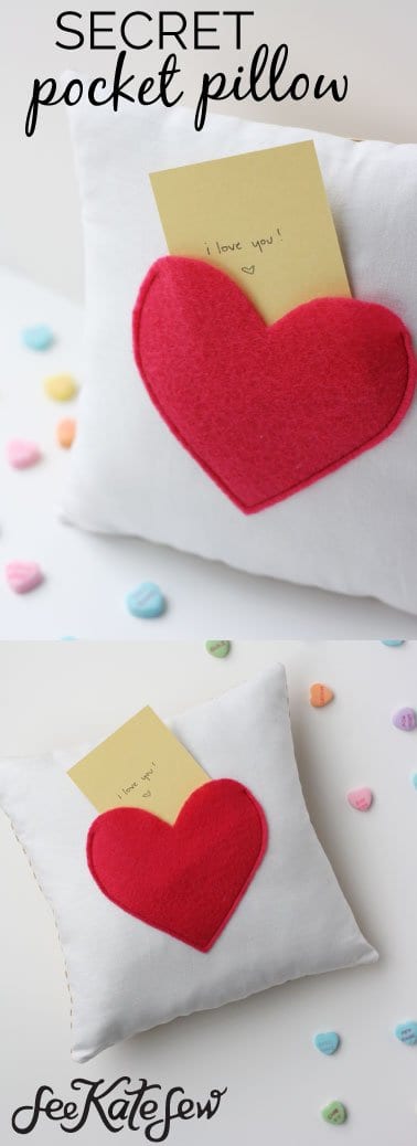 Secret Pocket Pillow Tutorial | See Kate Sew