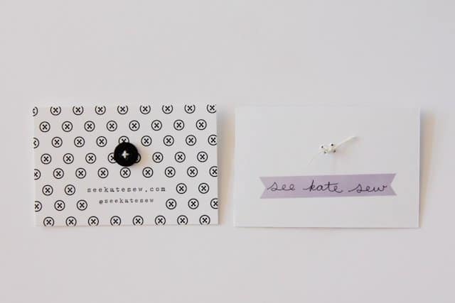 sewing business cards