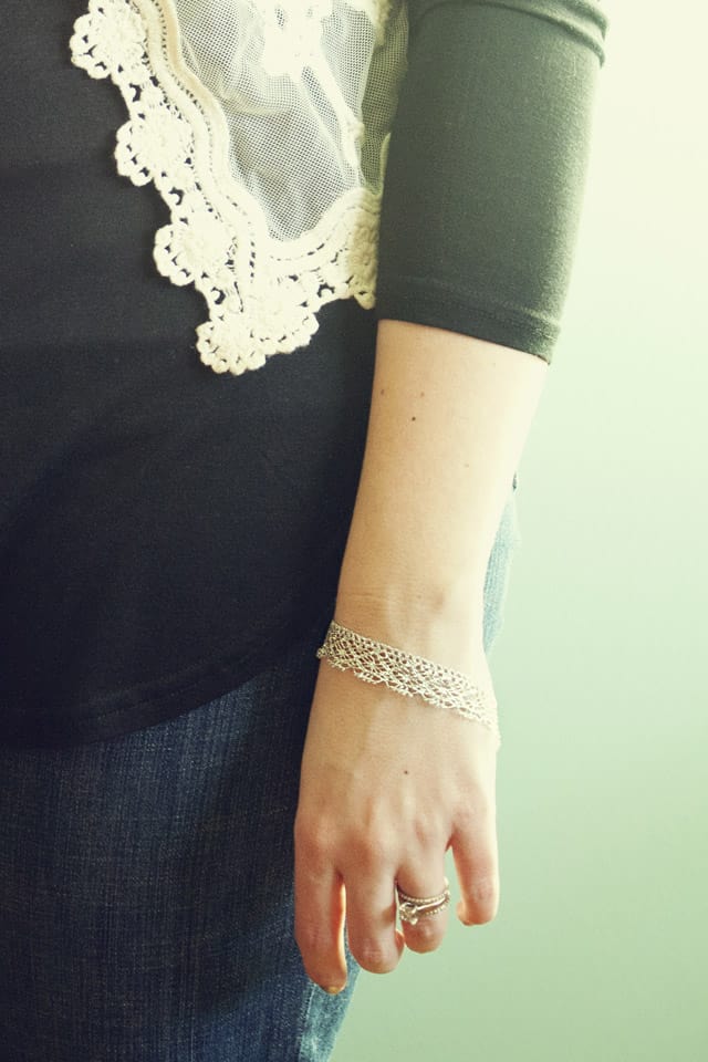 Lace Bracelet DIY 