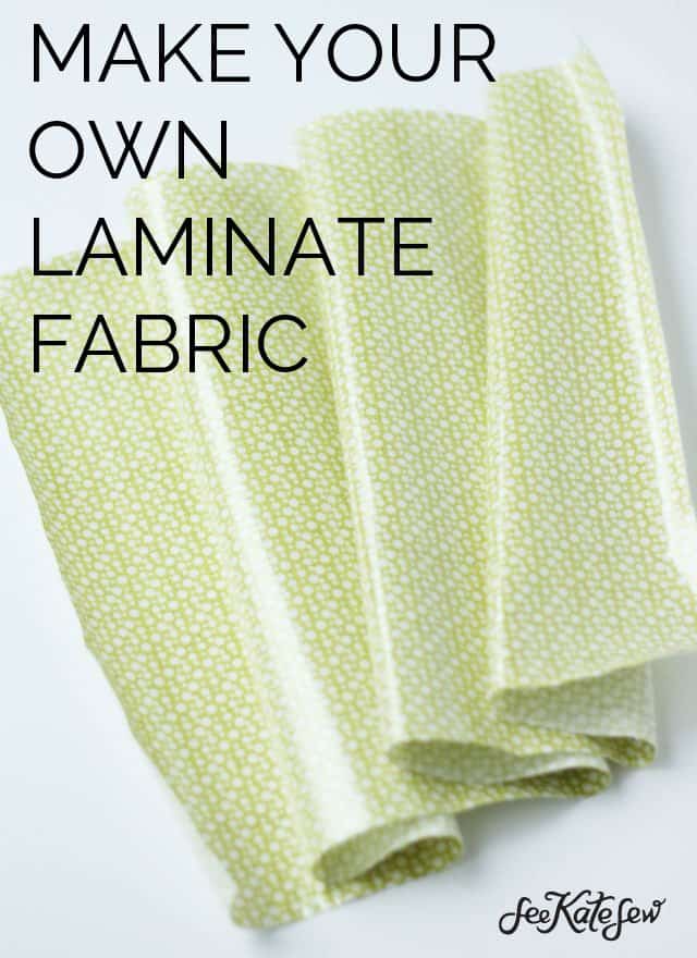 DIY Laminate Fabric//See Kate Sew