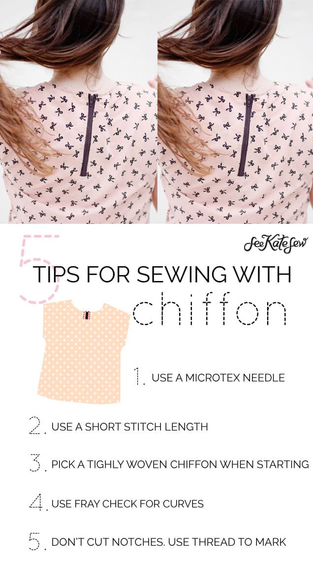 Tips for Sewing with Chiffon | See Kate Sew
