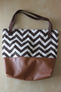 Leather Bottom Tote Tutorial - see kate sew