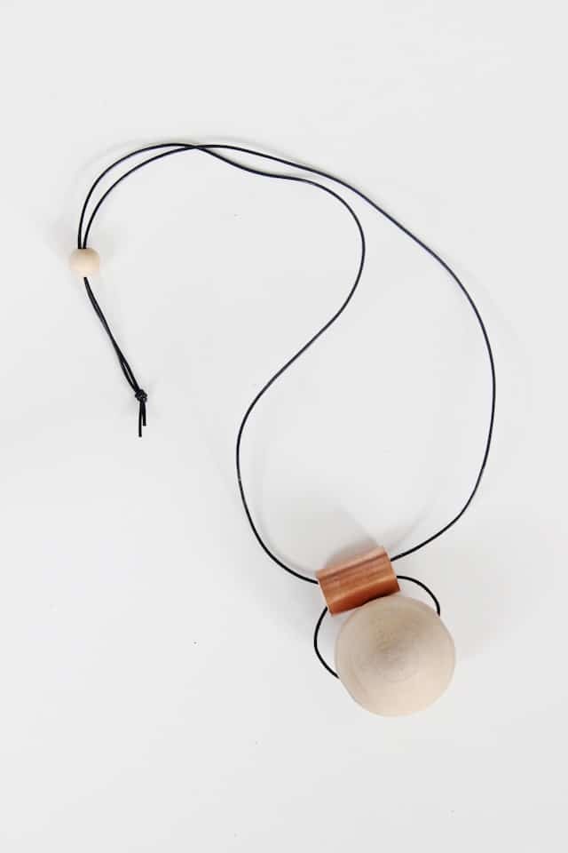 DIY Wood + Copper Necklaces (2)