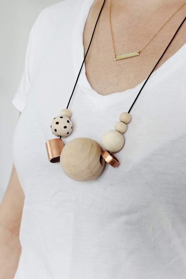 DIY Wood + Copper Necklaces (3)