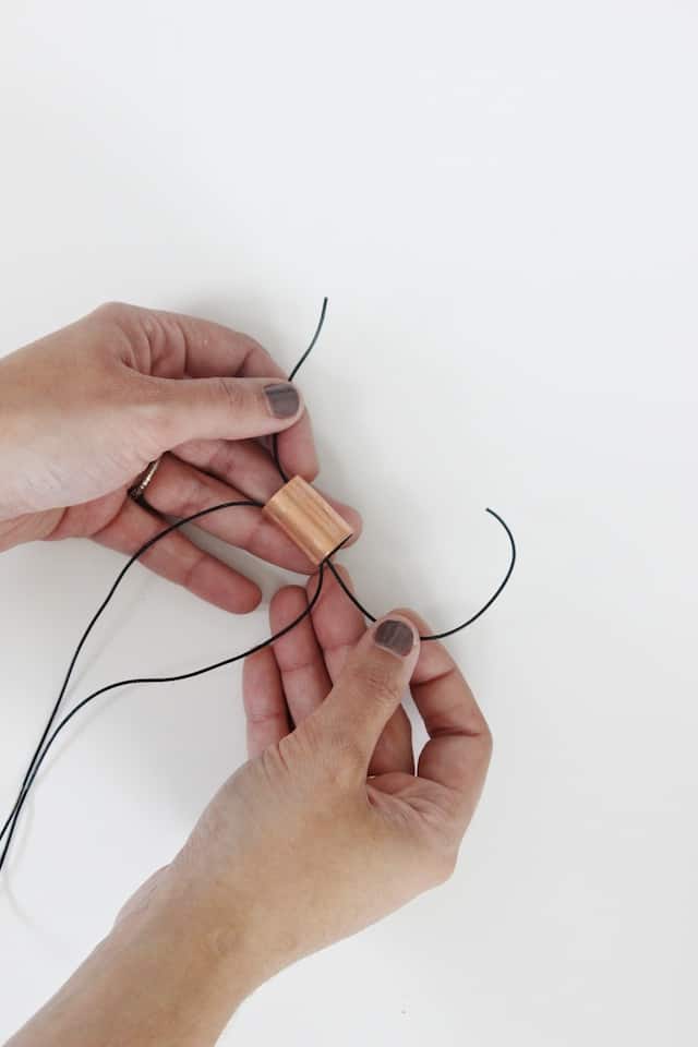DIY Wood + Copper Necklaces - Variation 1