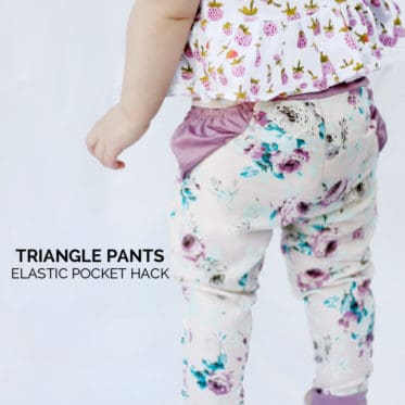 triangle pants pattern with elastic hack tutorial