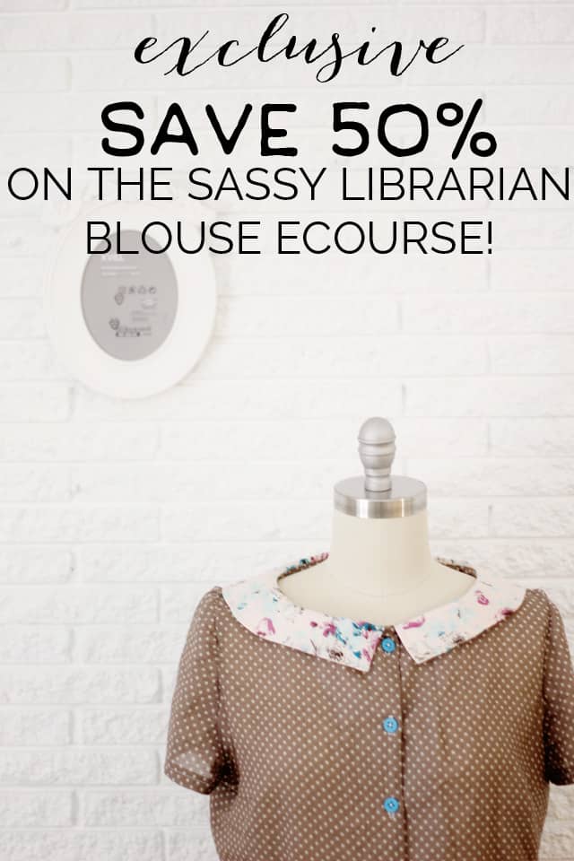 the sassy librarian blouse