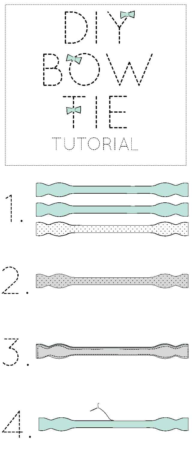 MAKE YOUR OWN BOW TIE /// free and easy pattern