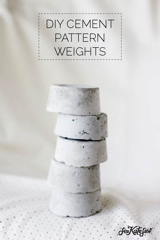 DIY cement pattern weights