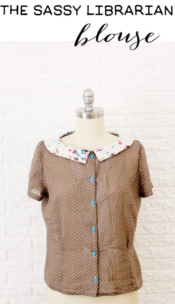 sassy librarian blouse + cement pattern weights tutorial - see kate sew