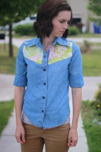 DIY Floral Yoke Top - see kate sew