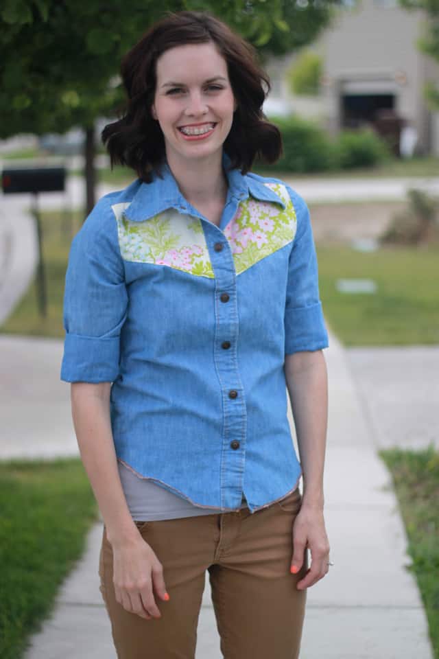 DIY Floral Yoke Top - see kate sew