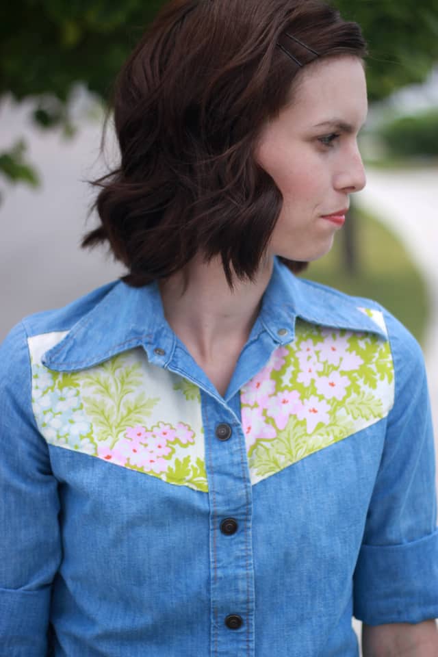 DIY Floral Yoke Top - see kate sew