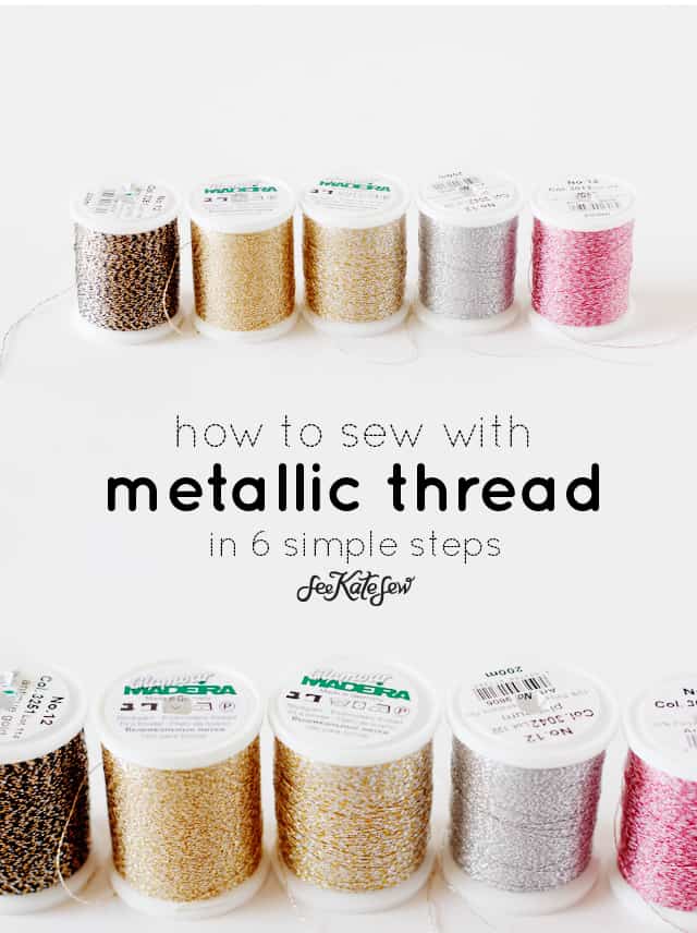 How To Use Metallic Thread In Your Embroidery Machine - Sew Daily