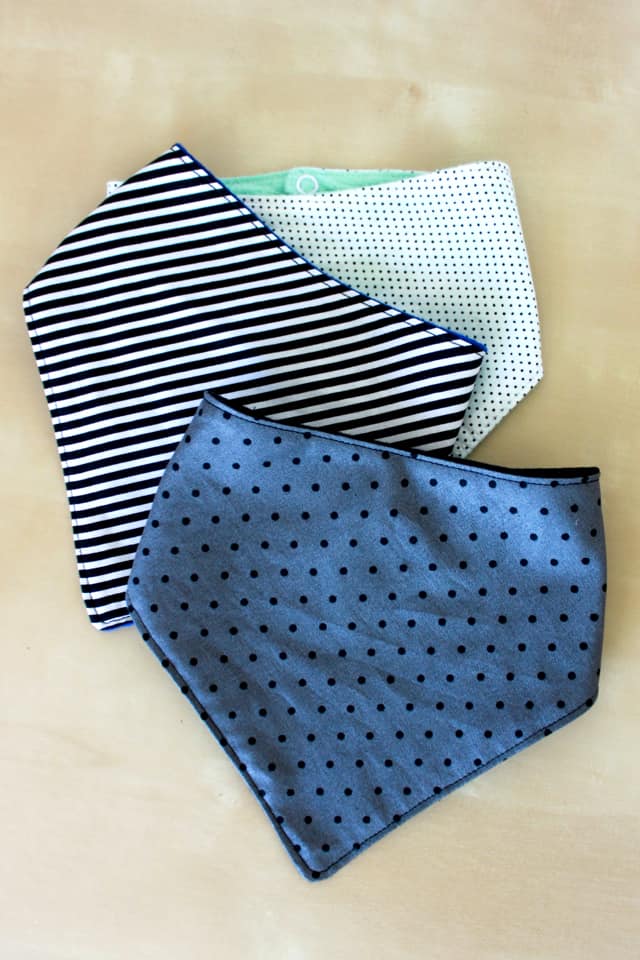 triangle baby bib pattern