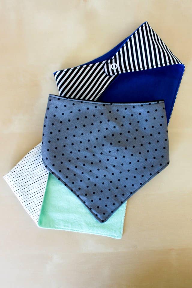 how to make baby scarf bib