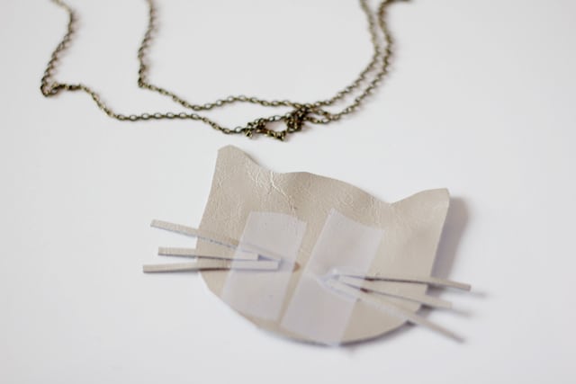 Leather Cat Necklace