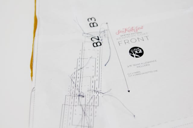 SEWING 101: HOW TO TRANSFER PATTERN MARKINGS WITH THREAD || sewing tutorial | transfer pattern markings | how to transfer pattern markings using thread | pattern markings | sewing 101 || See Kate Sew #sewing101 #patternmarkings #sewinghowtos #seekatesew