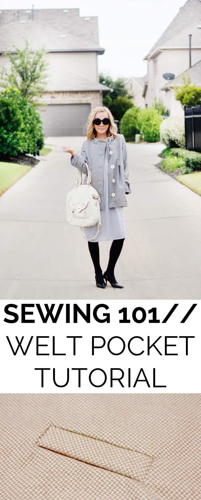WELT POCKET TUTORIAL | sewing 101 | how to sew a welt pocket | sewing tips and tricks | sewing tutorials | beginner sewing tips || See Kate Sew #sewing101 #weltpocket #sewingtutorial #beginnersewing