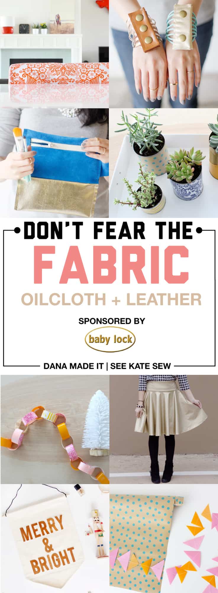 Learn to sew confidently with Oilcloth and Leather with this great series from MADE and See Kate Sew! Over 10 simple and useful projects to get you started!