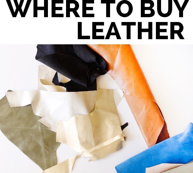 WHERE TO BUY LEATHER Tips for sewing with Leather + Where to buy Leather Fabric | See Kate Sew 