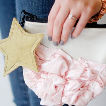 Leather + Fabric Pouch