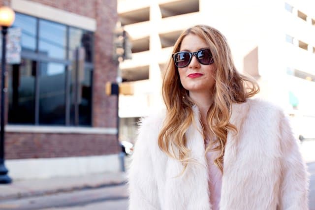 DIY oversized faur fur coat