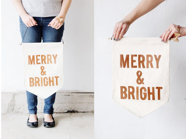 Merry + Bright Banner