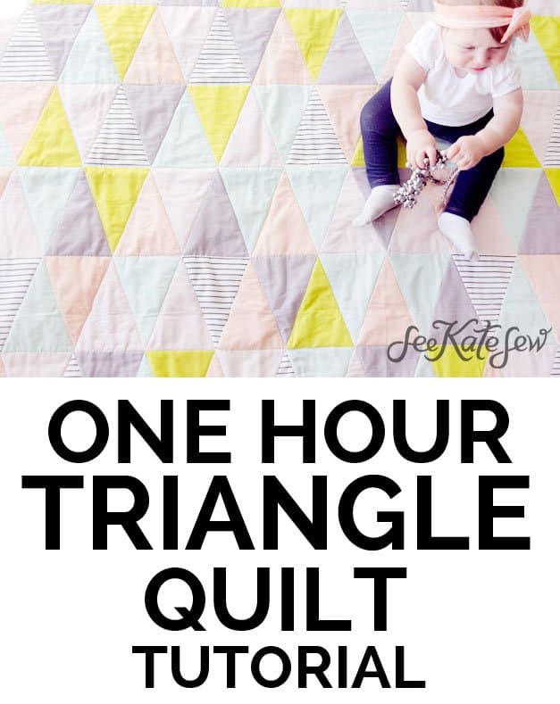 See Kate Sew|Triangle Quilt