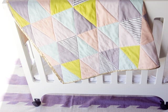 Rainbow Baby Quilt with Cricut - see kate sew