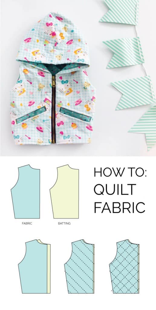 sewing 101: how to quilt fabric + quilted hello kitty vest - see kate sew