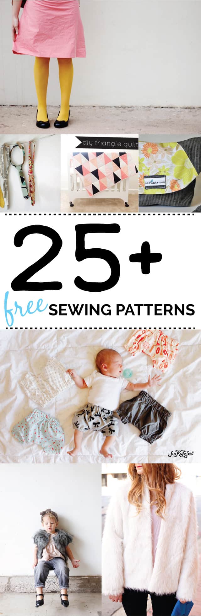 25 FREE SEWING PATTERNS | free sewing tips | sewing patterns and tutorials | free sewing tutorials || See Kate Sew #freesewingpattern #freesewingtutorial #sewingtips