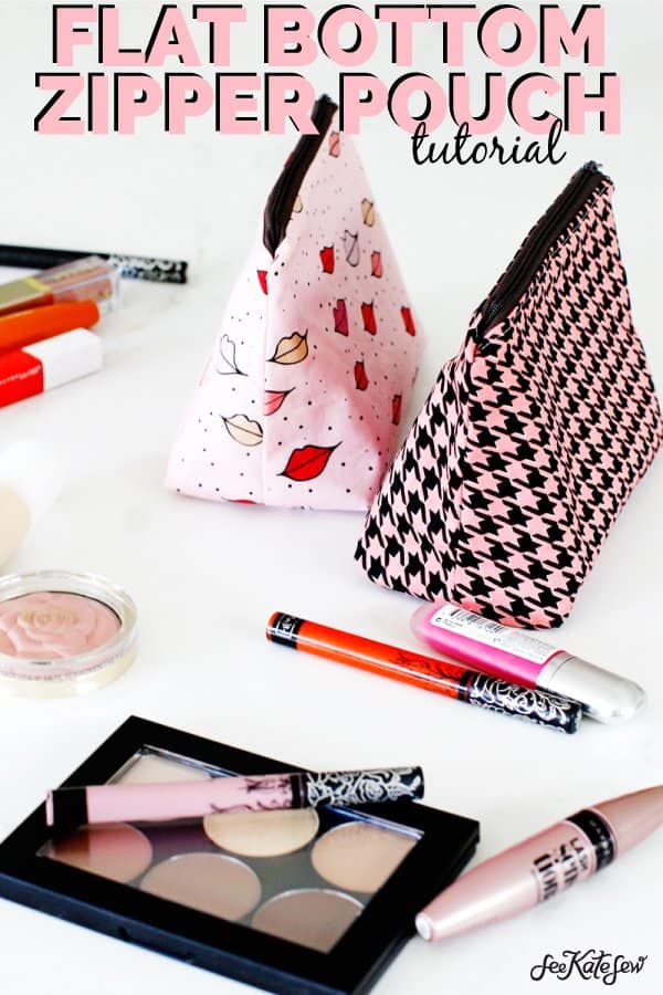 How to Sew a Flat-Bottomed Zipper Pouch