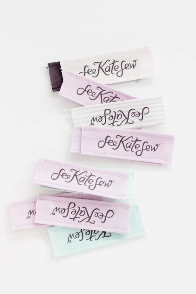DIY SEWING LABELS | make your own clothing labels | handmade clothing labels | sewing tips and tricks || See Kate Sew #diysewinglabels #sewinglabels #sewingtips