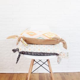 Knotted Pillow Cover Tutorial