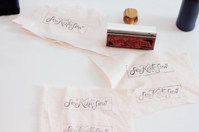 Making Your Own Fabric Labels (& Carving Your Own Stamps