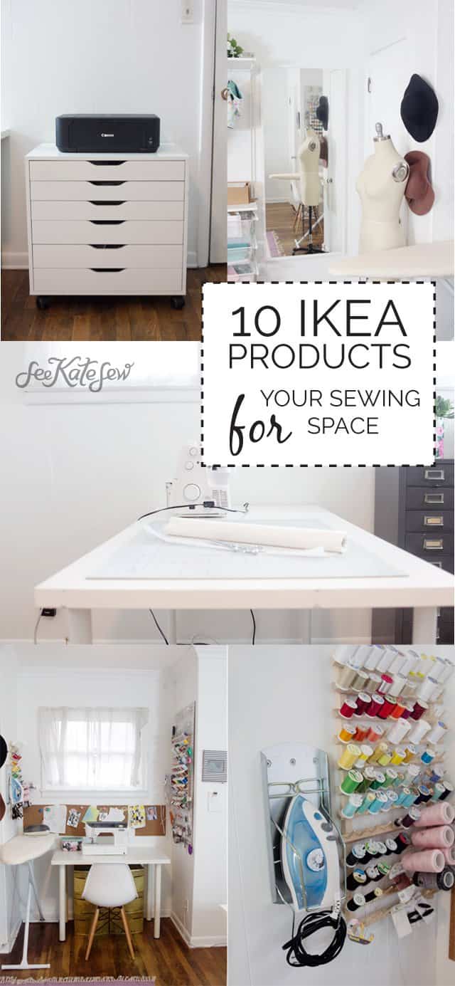 10 ikea products for your sewing space - see kate sew