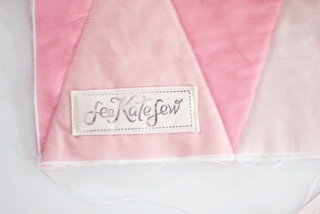 DIY clothing labels with the Melody alphabet - see kate sew