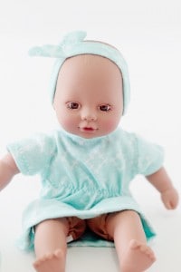FREE mini baby doll dress and headband pattern