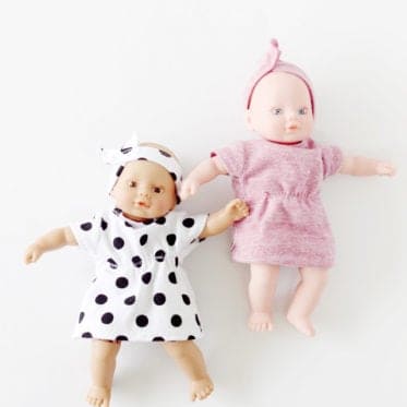 FREE mini baby doll dress and headband pattern