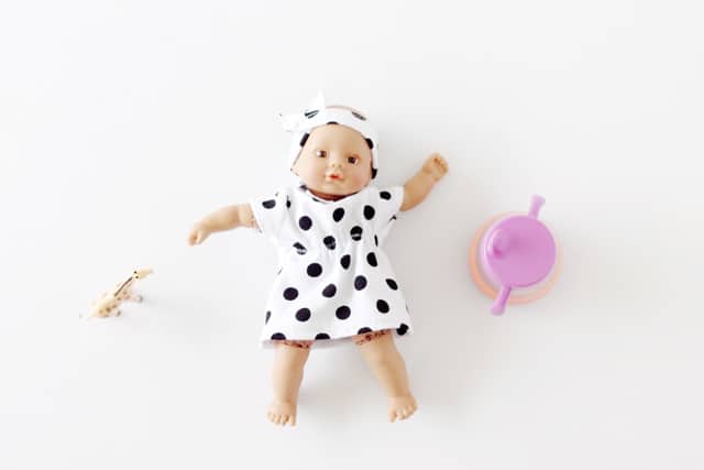 FREE mini baby doll dress and headband pattern 