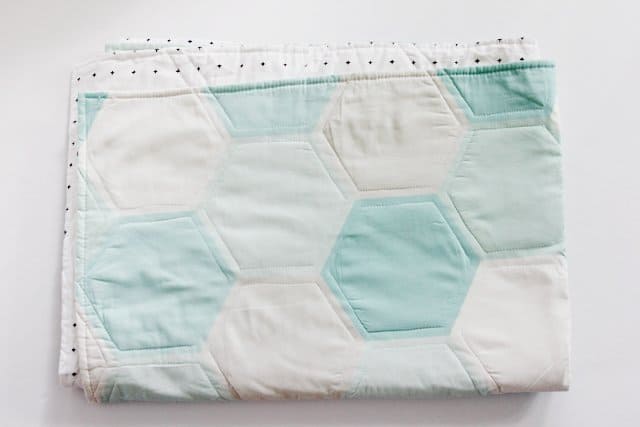 how to sew a baby blanket with 2 yards of fabric! - see kate sew