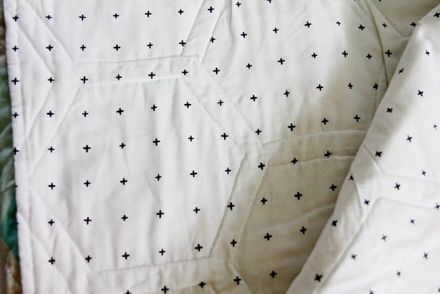 one hour hexagon quilt + the pillowcase bind - see kate sew