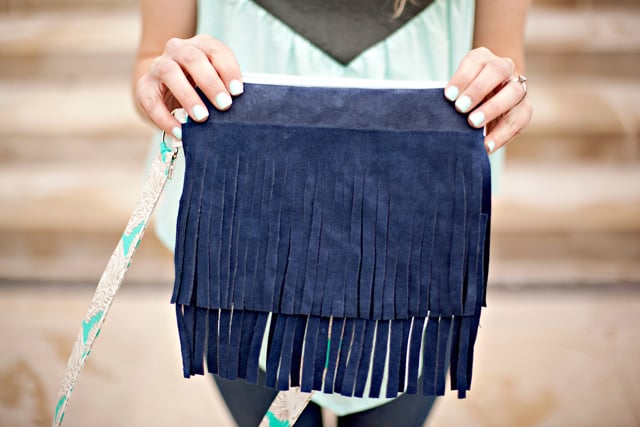 Making a Leather Fringe Purse 