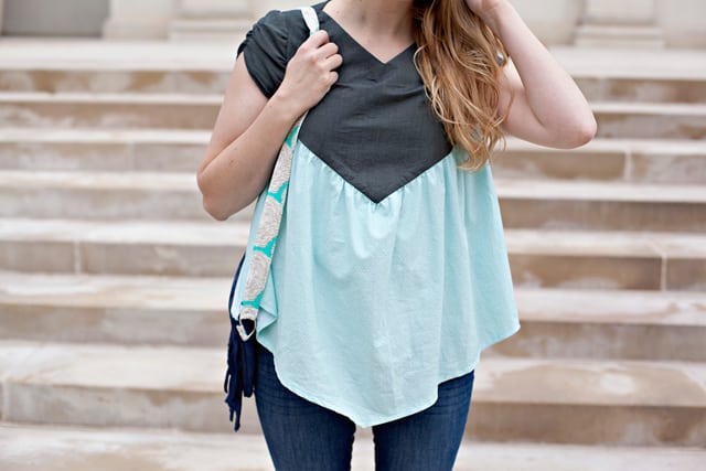 Delia Suede Leather Fringe Bucket Bag in Dark Blue